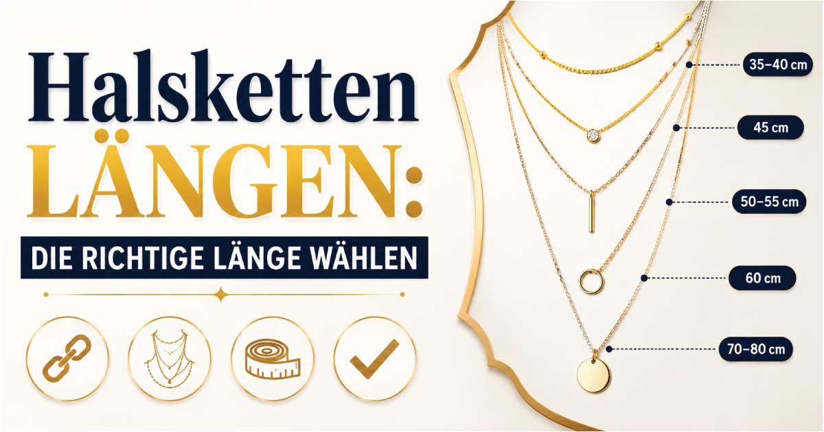 Halsketten Längen