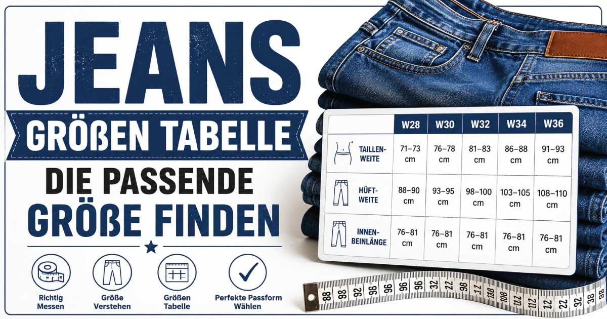 Jeans Größen Tabelle