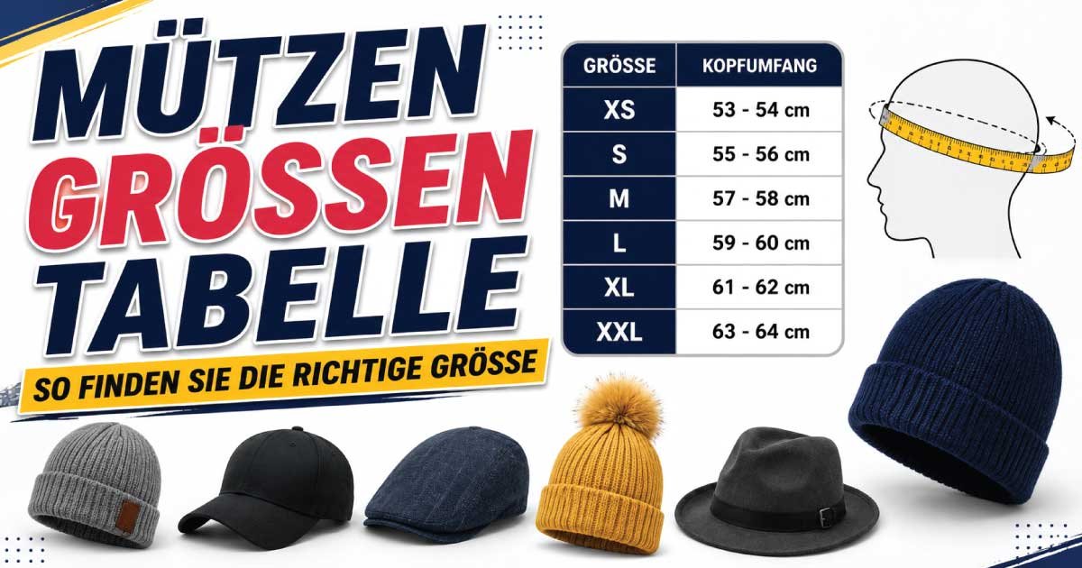 Mützengrößen Tabelle