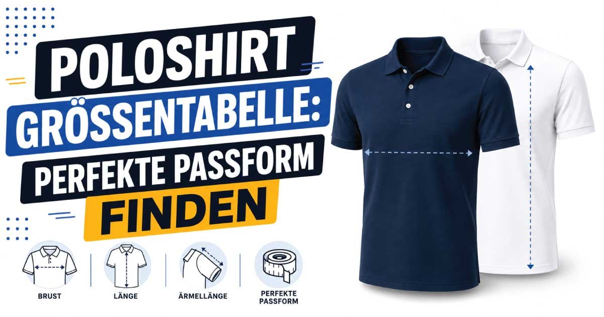 Poloshirt Größentabelle