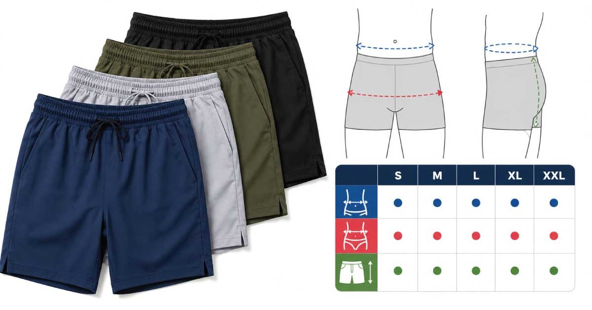 Shorts Größen Tabelle