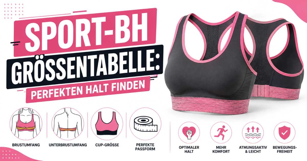 Sport-BH Größentabelle