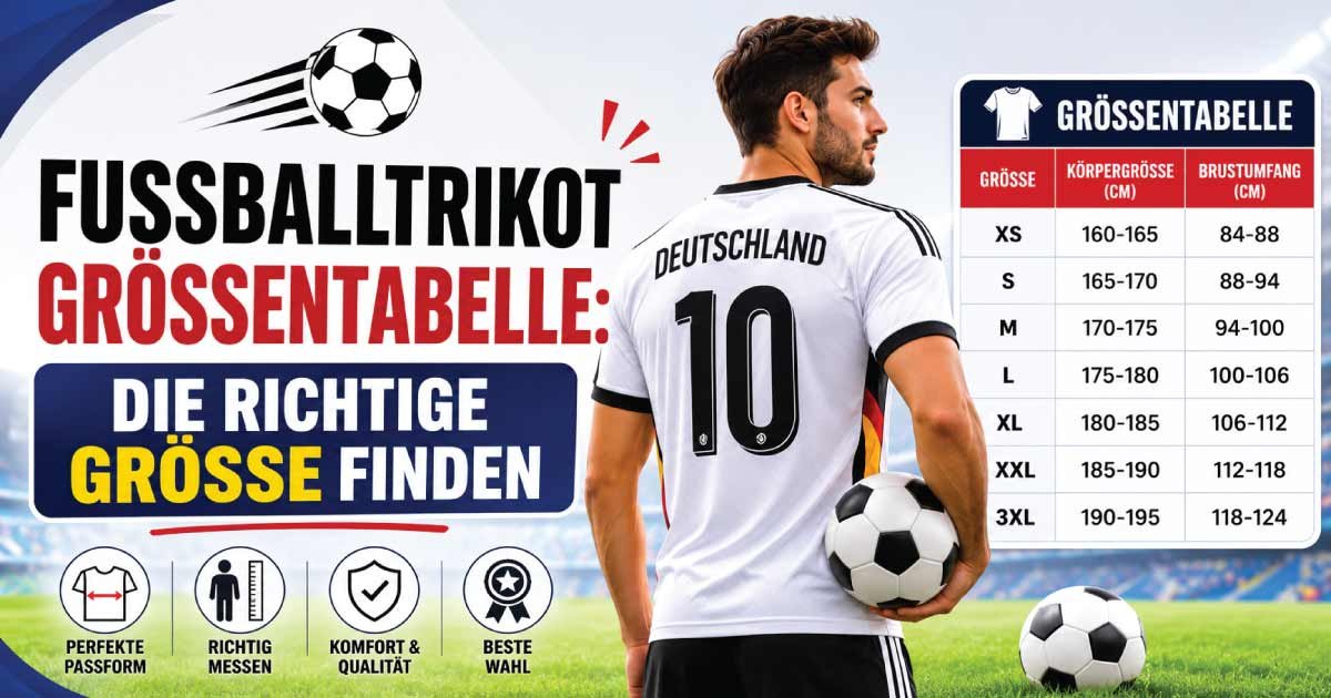 Basketballtrikot Größentabelle