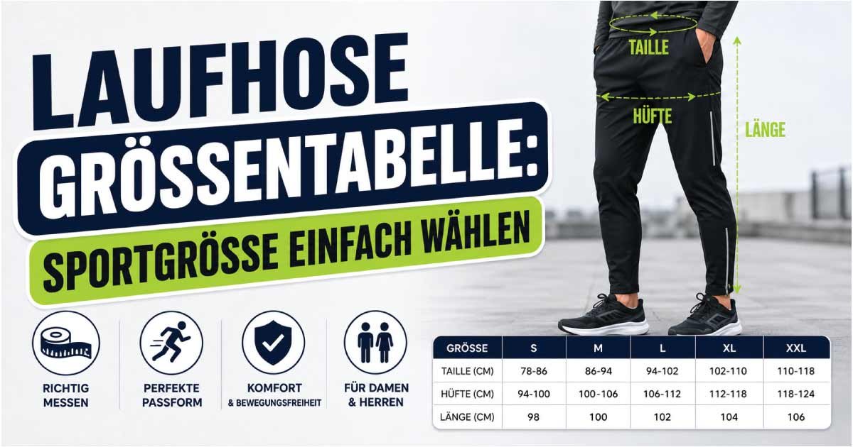 Laufhose Größentabelle