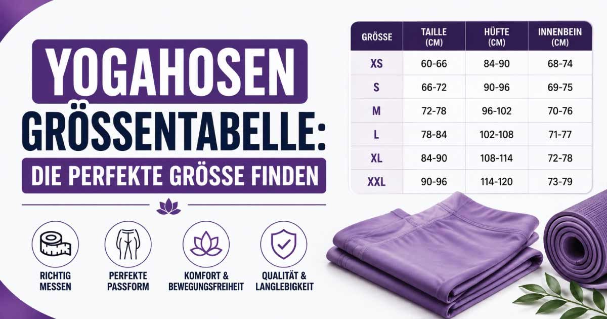 Yogahosen Größentabelle