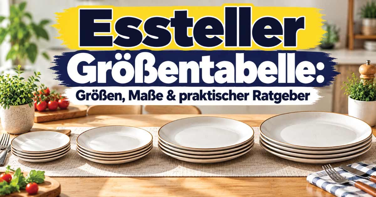 Essteller Größentabelle