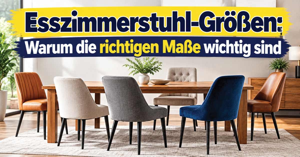 Esszimmerstuhl-Größen