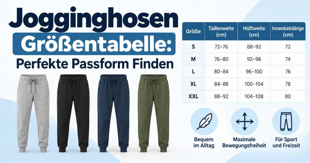 Jogginghosen Größentabelle