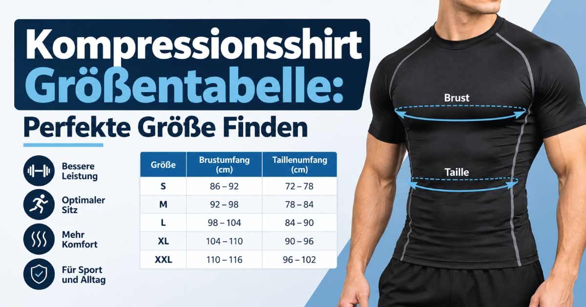Kompressionsshirt Größentabelle