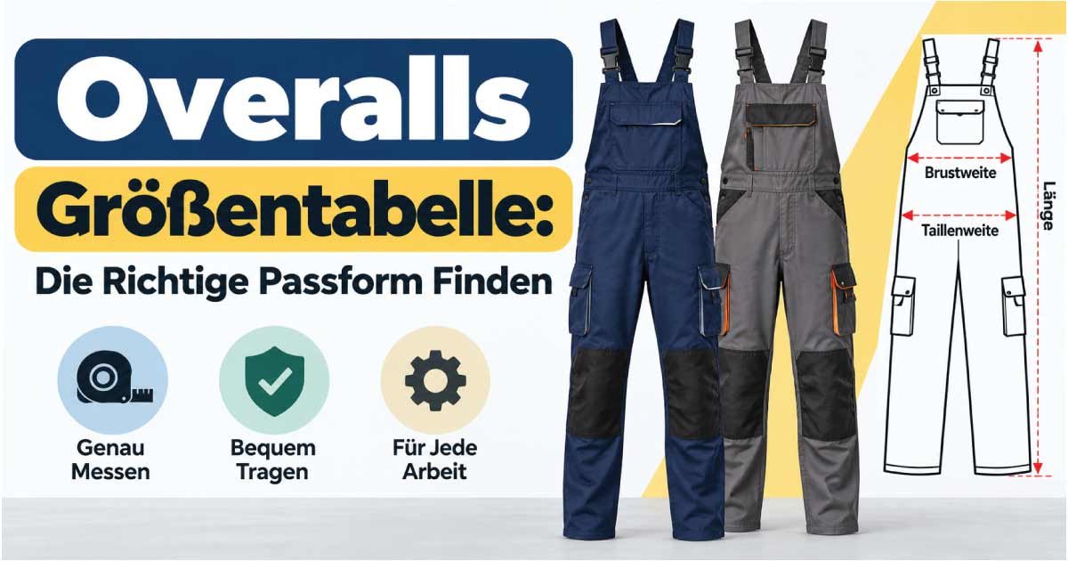 Overalls Größentabelle