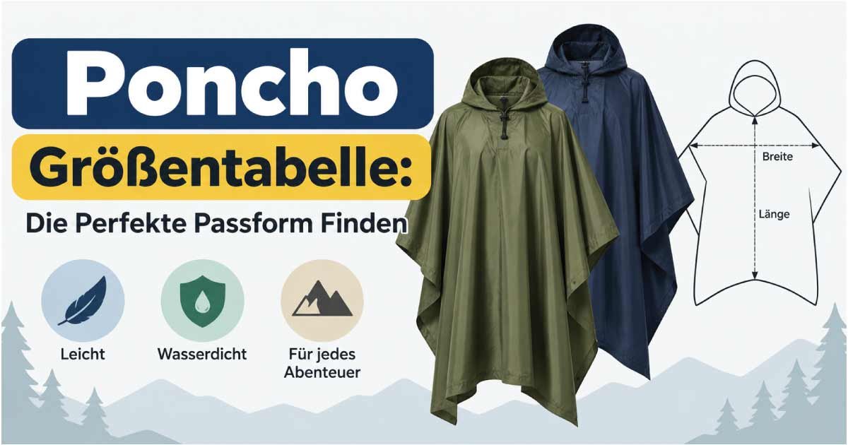 Poncho Größentabelle