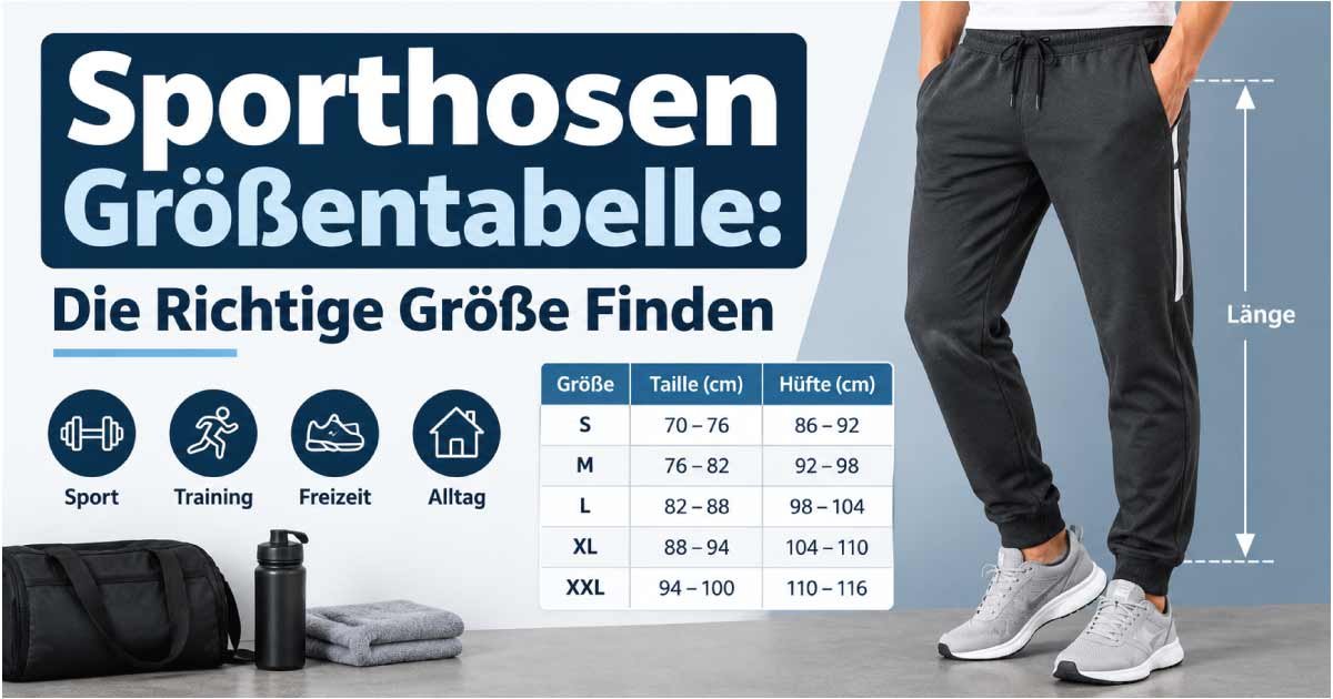 Sporthosen Größentabelle