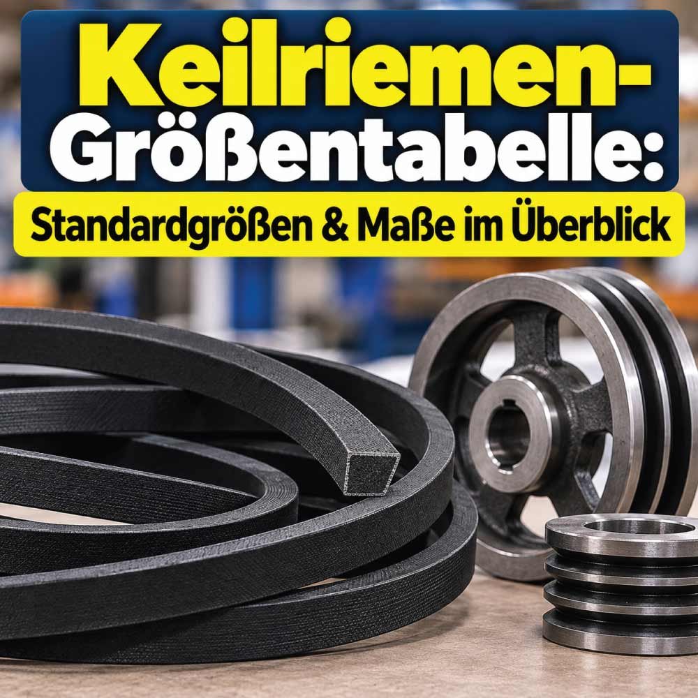 Keilriemen-Größentabelle