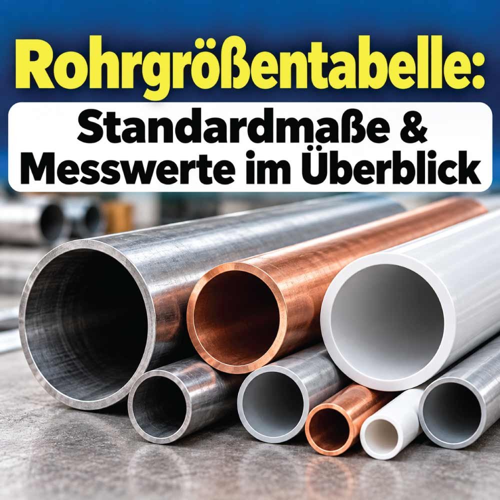 Rohrgrößentabelle
