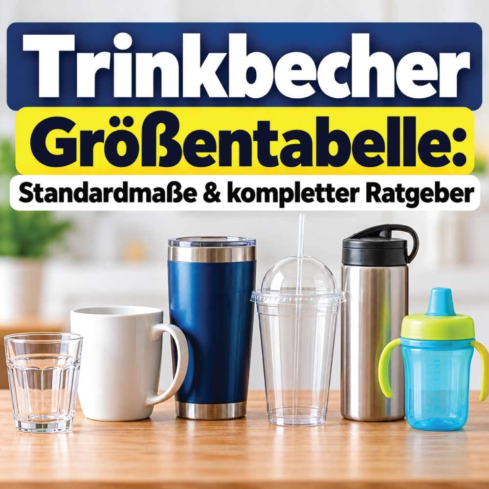 Trinkbecher Größentabelle